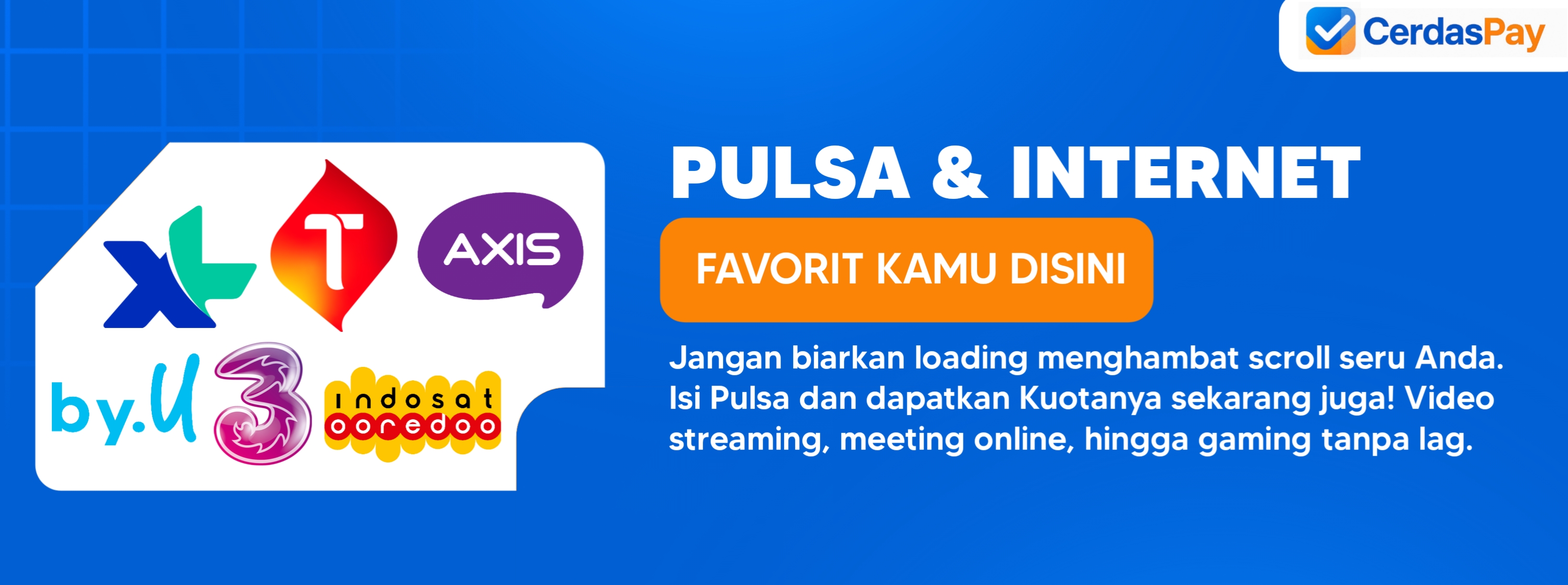 PULSA & INTERNET FAVORIT KAMU DISINI